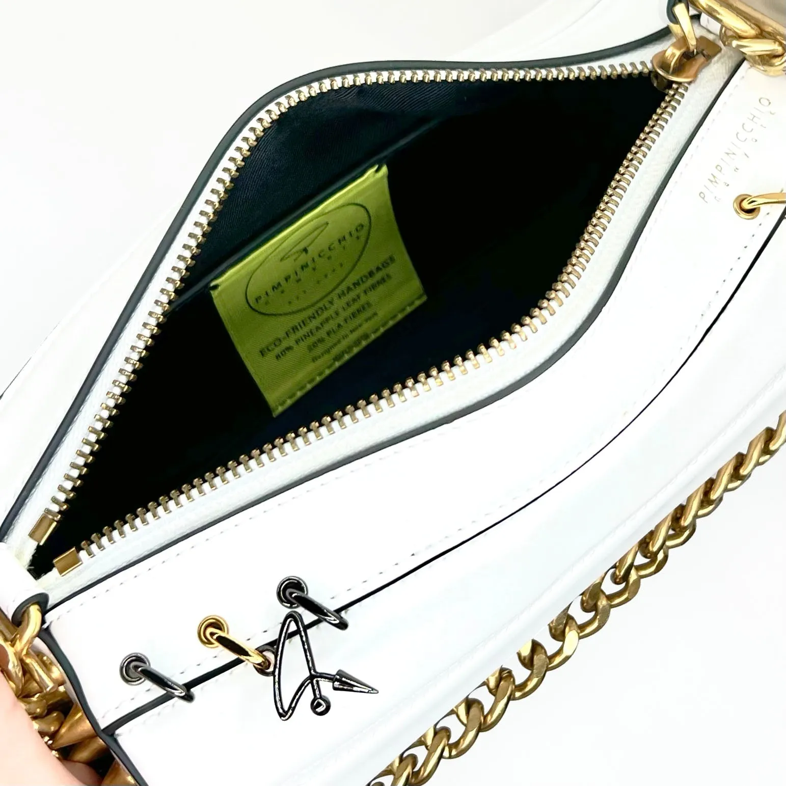 140E Tube Cross-body Bag in Yellow with Chain