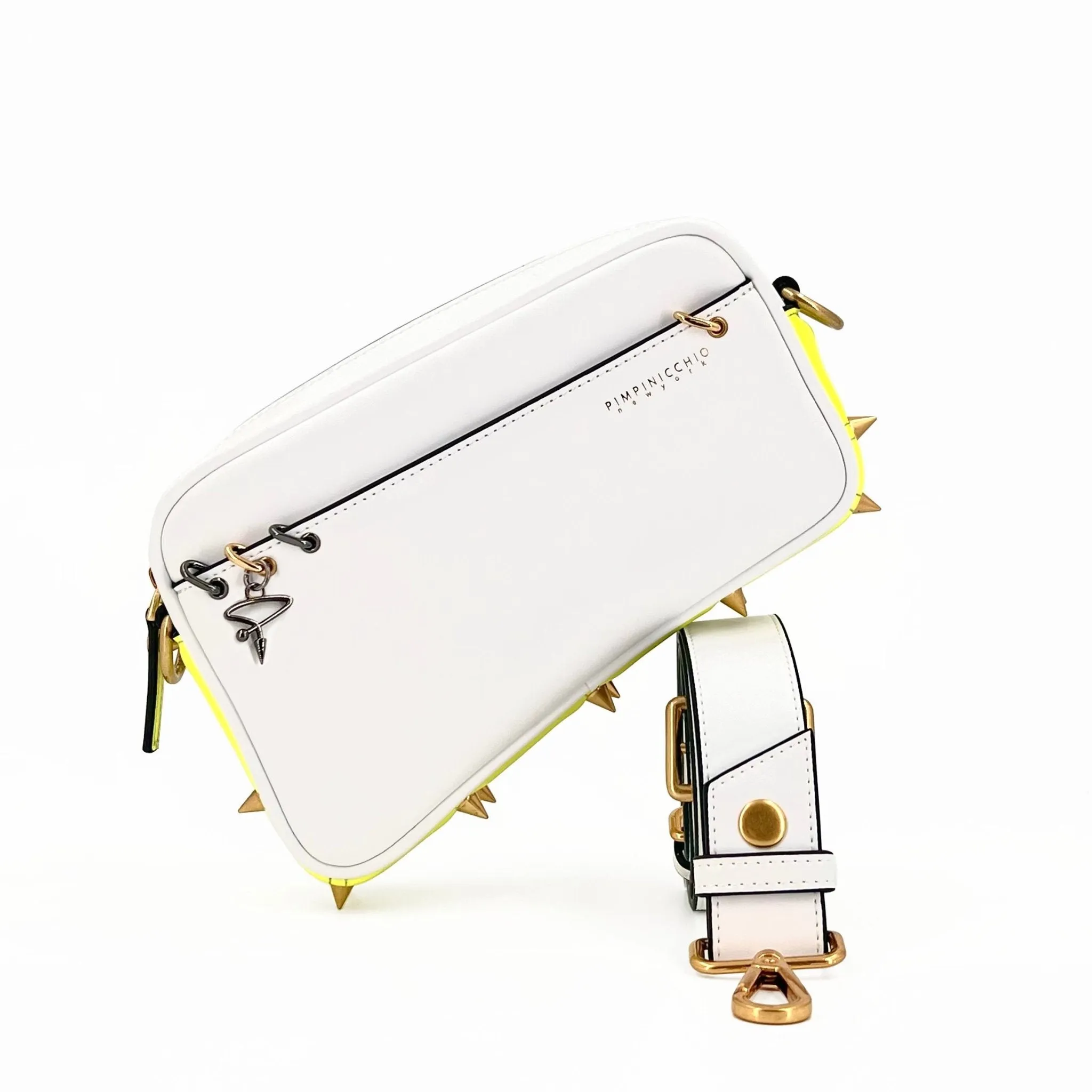 200W Asymmetrical Belt Bag In Black