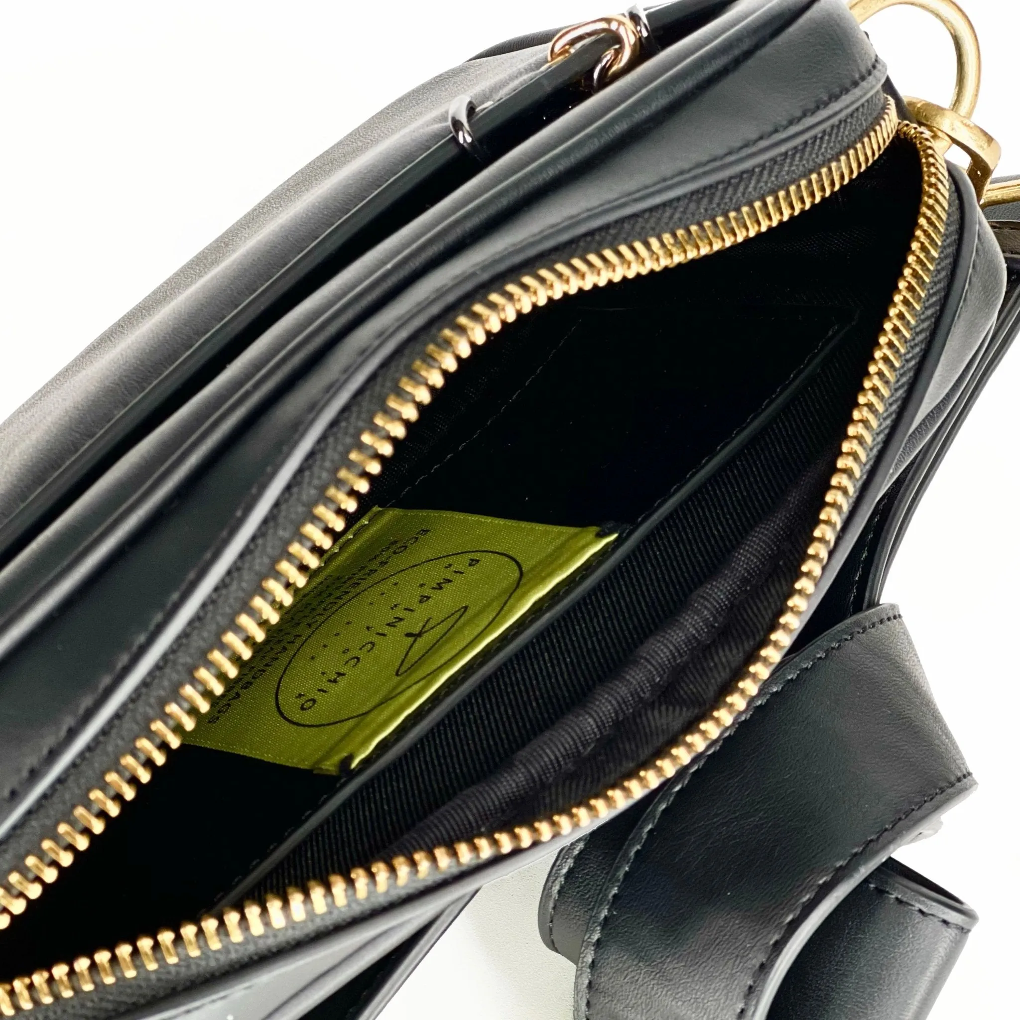 200W Asymmetrical Belt Bag In Black