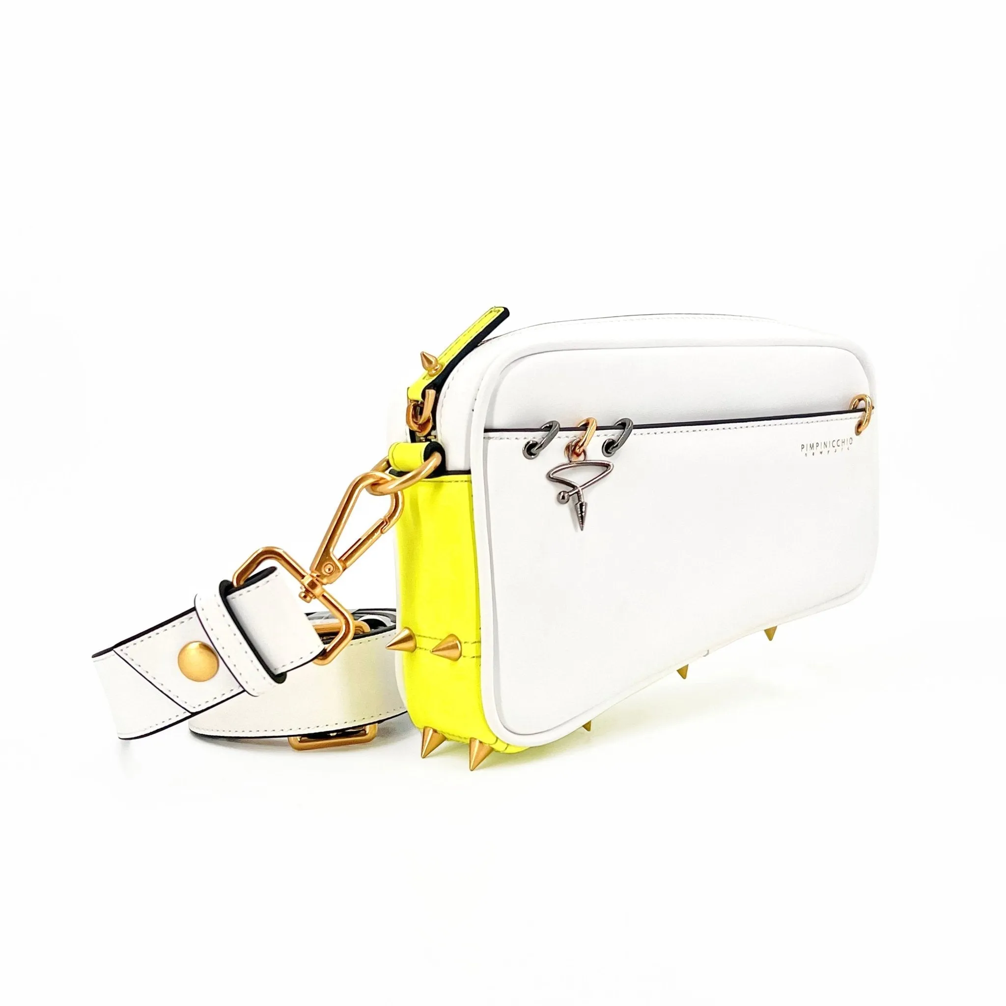 200W Asymmetrical Belt Bag In Black