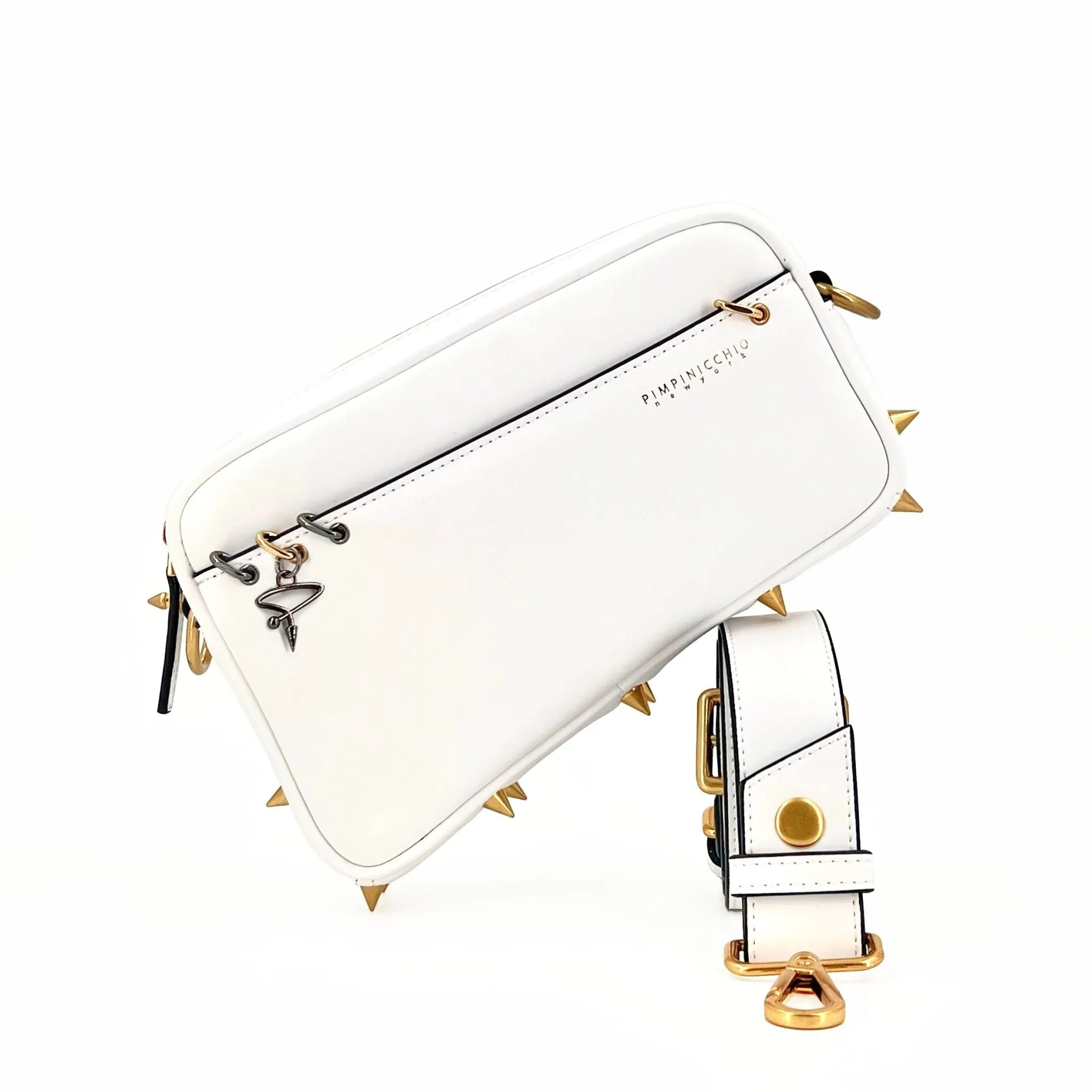 200W Asymmetrical Belt Bag In Black