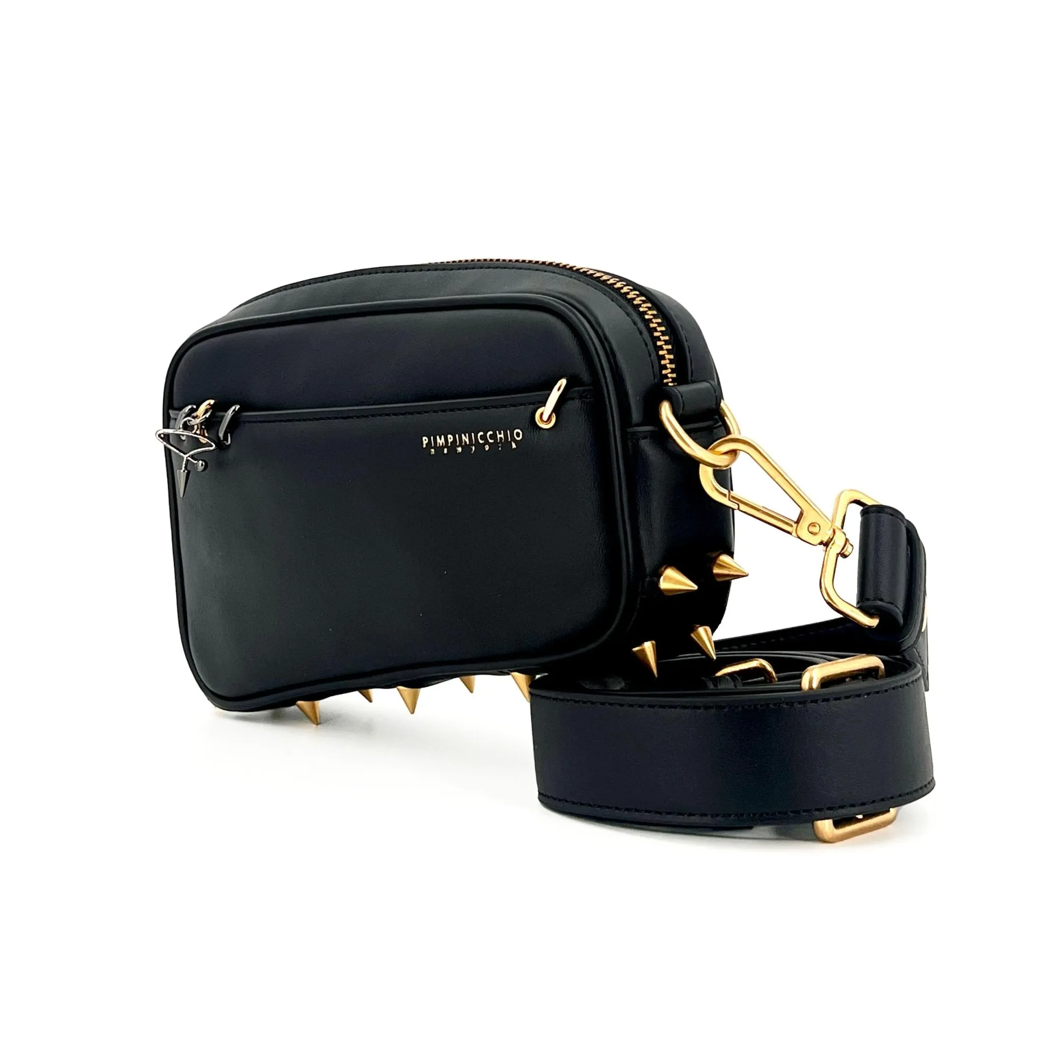 200W Asymmetrical Belt Bag In Black