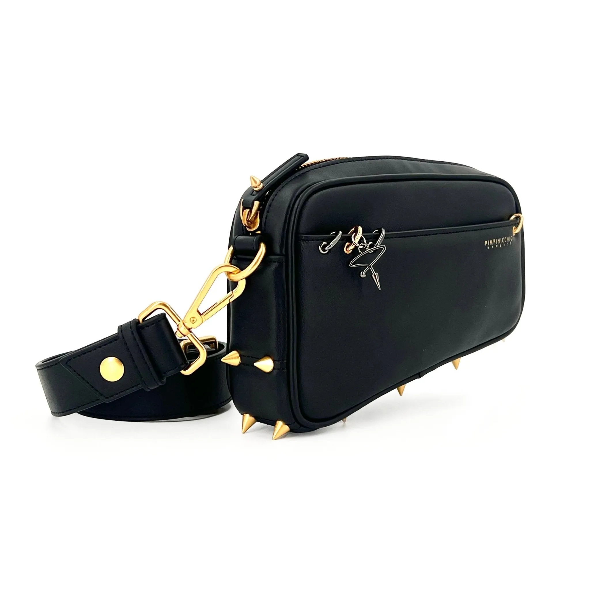 200W Asymmetrical Belt Bag In Black