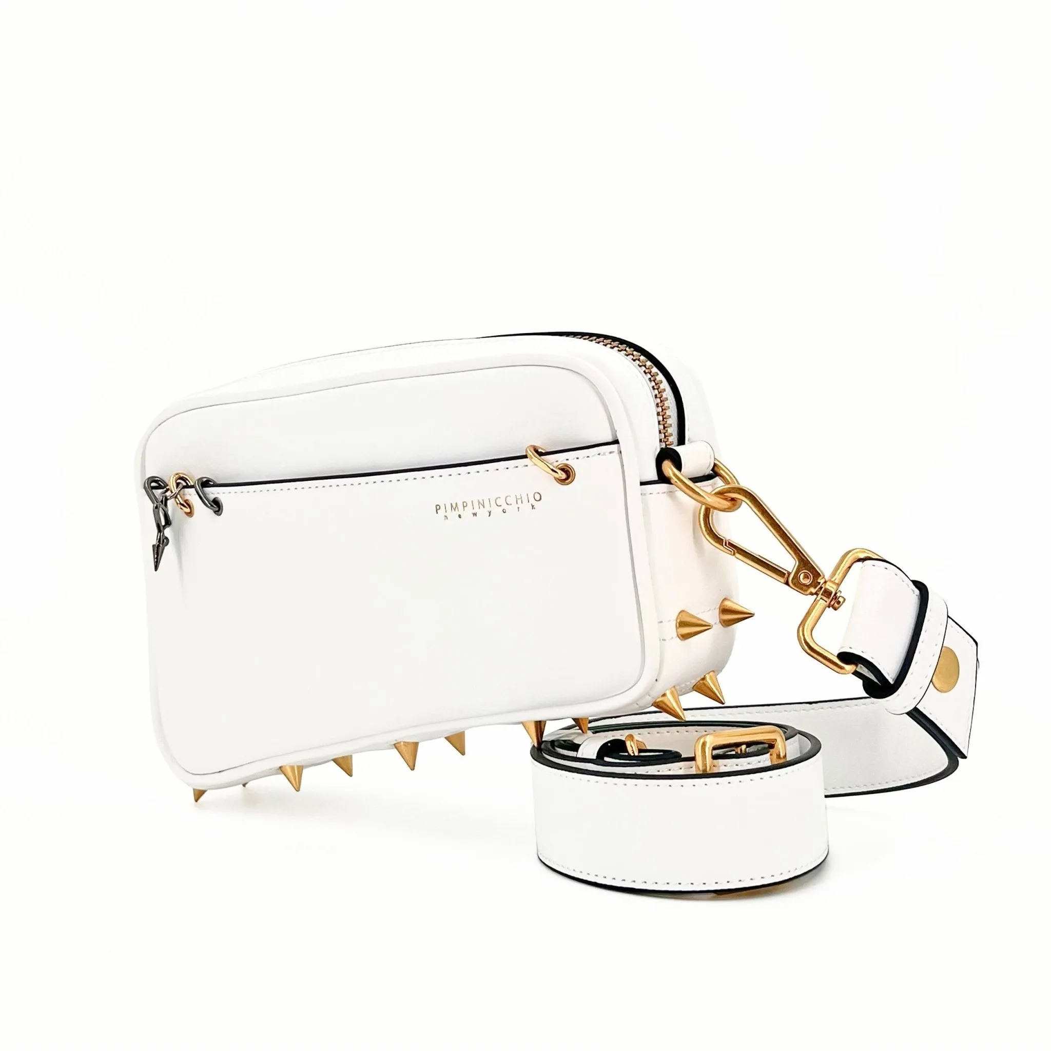 200W Asymmetrical Belt Bag In Black