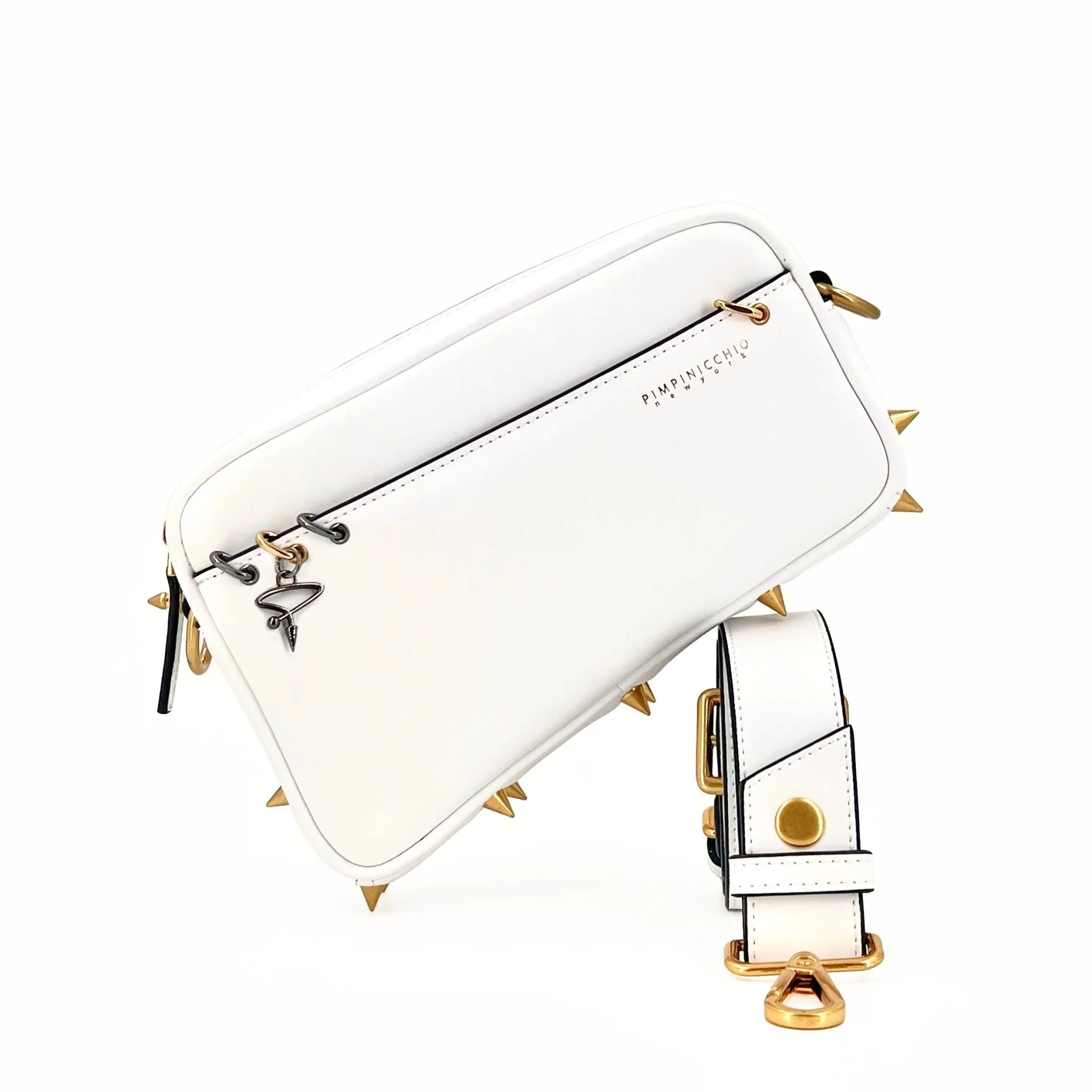 200W Asymmetrical Belt Bag In White