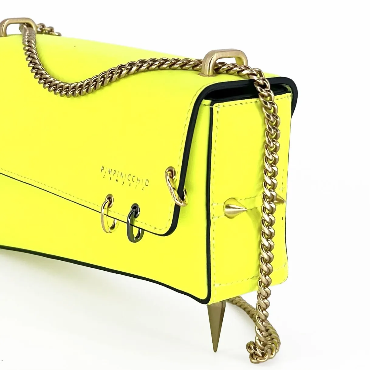 30H Asymmetrical Chain Bag in Black