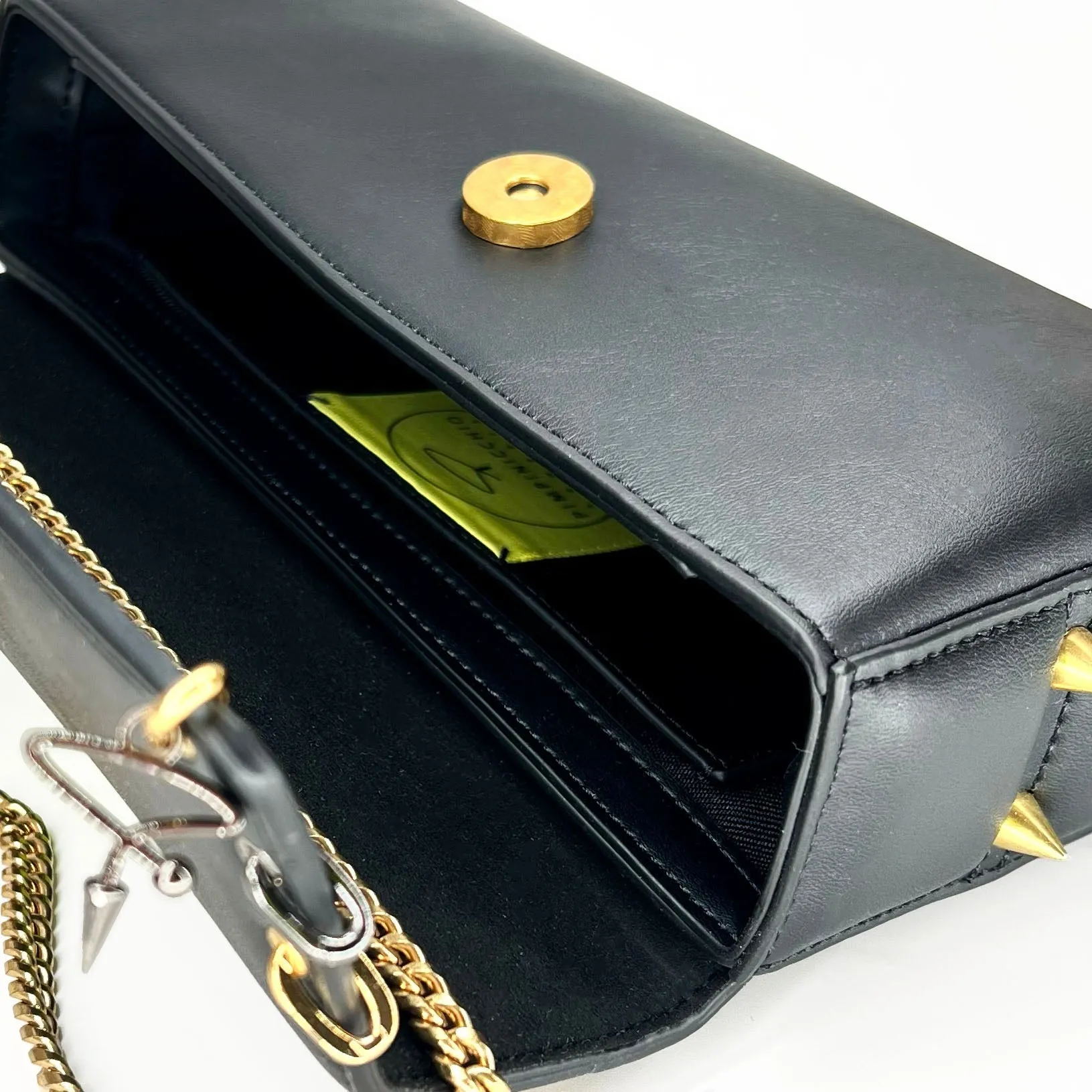30H Asymmetrical Chain Bag in Black