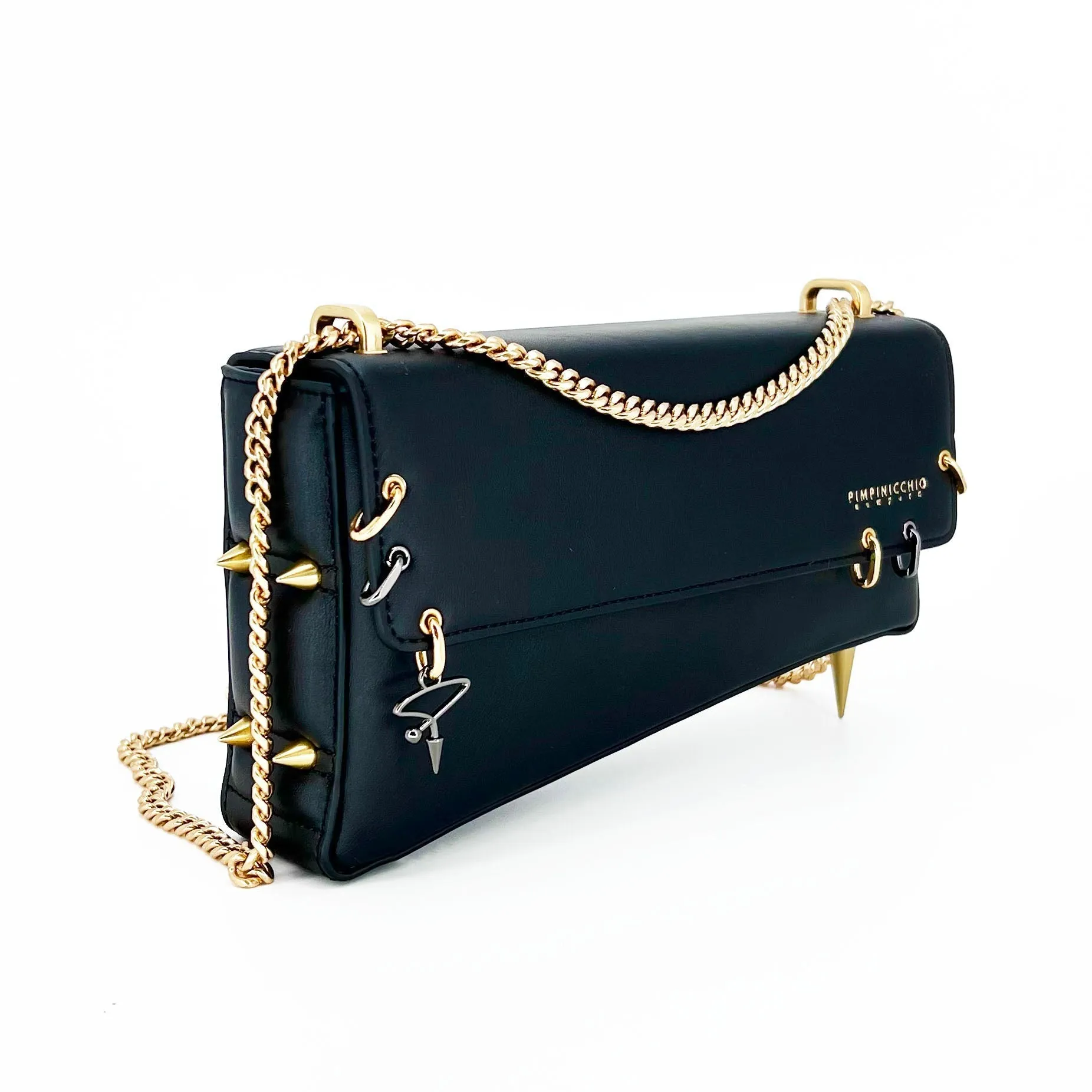 30H Asymmetrical Chain Bag in White