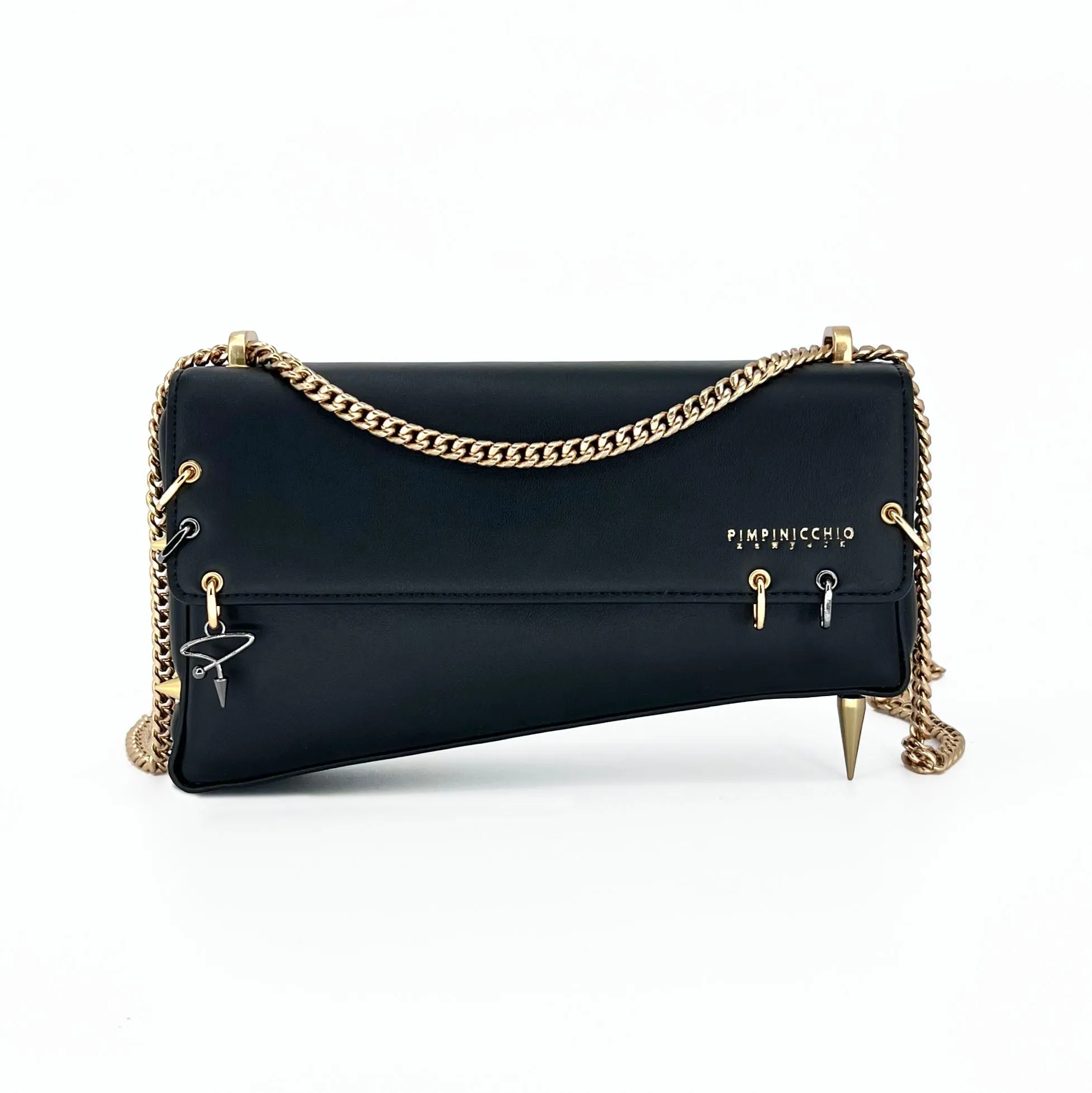 30H Asymmetrical Chain Bag in White