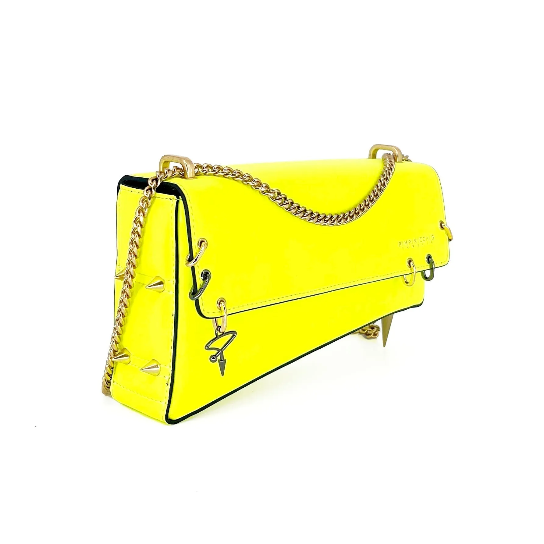 30H Asymmetrical Chain Bag in White