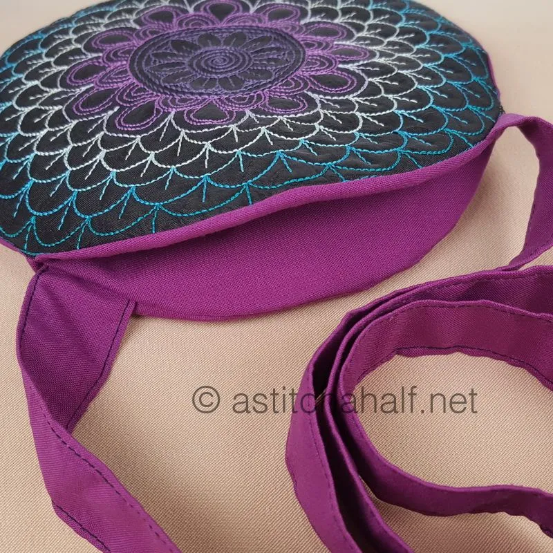 Aurora Borealis Round Cross Body Bag
