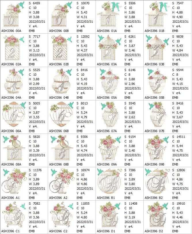 Aviary Atelier Monogram Combo