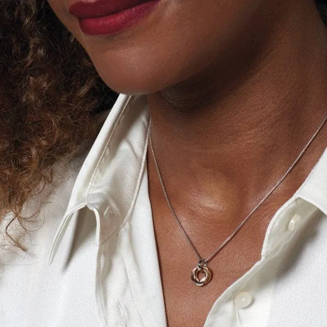 Bevel Small Trilogy 17" Necklace 9168GRG