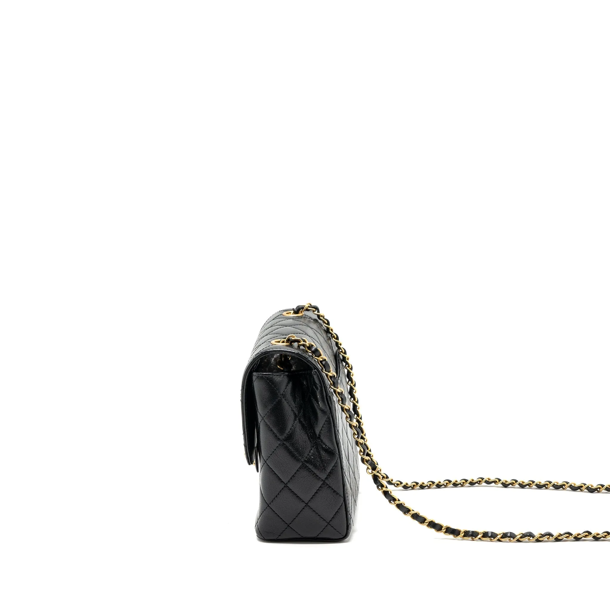 Chanel 22K retro new square large flap bag goatskin black GHW (microchip)