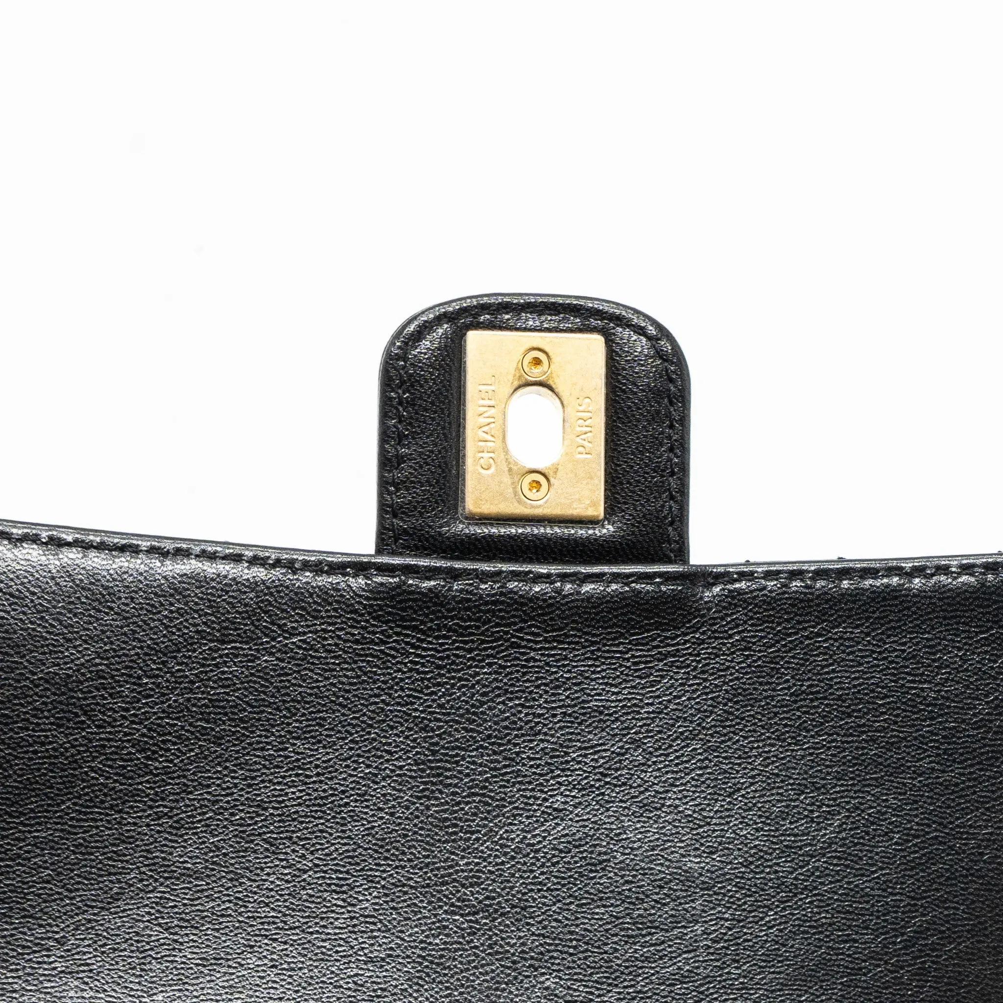 Chanel 22K retro new square large flap bag goatskin black GHW (microchip)