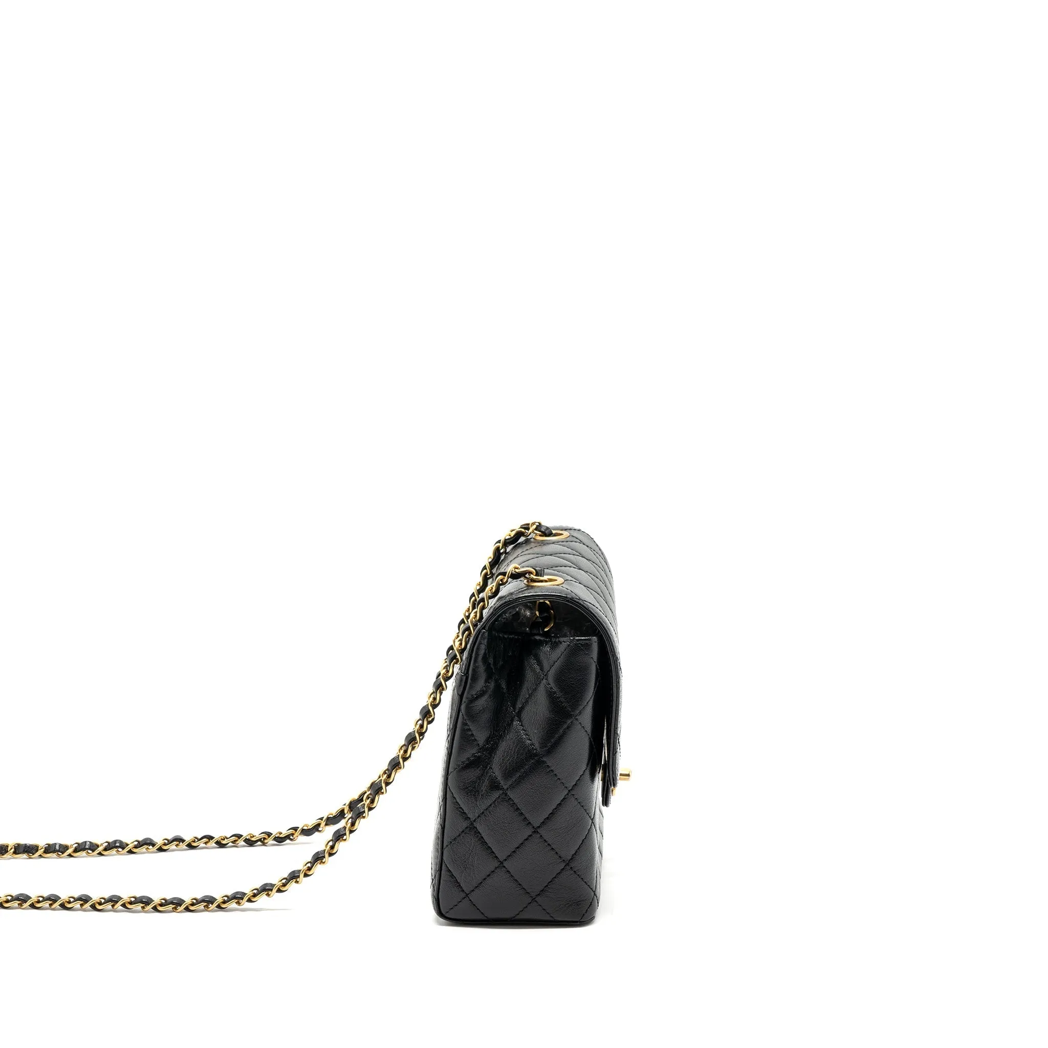 Chanel 22K retro new square large flap bag goatskin black GHW (microchip)