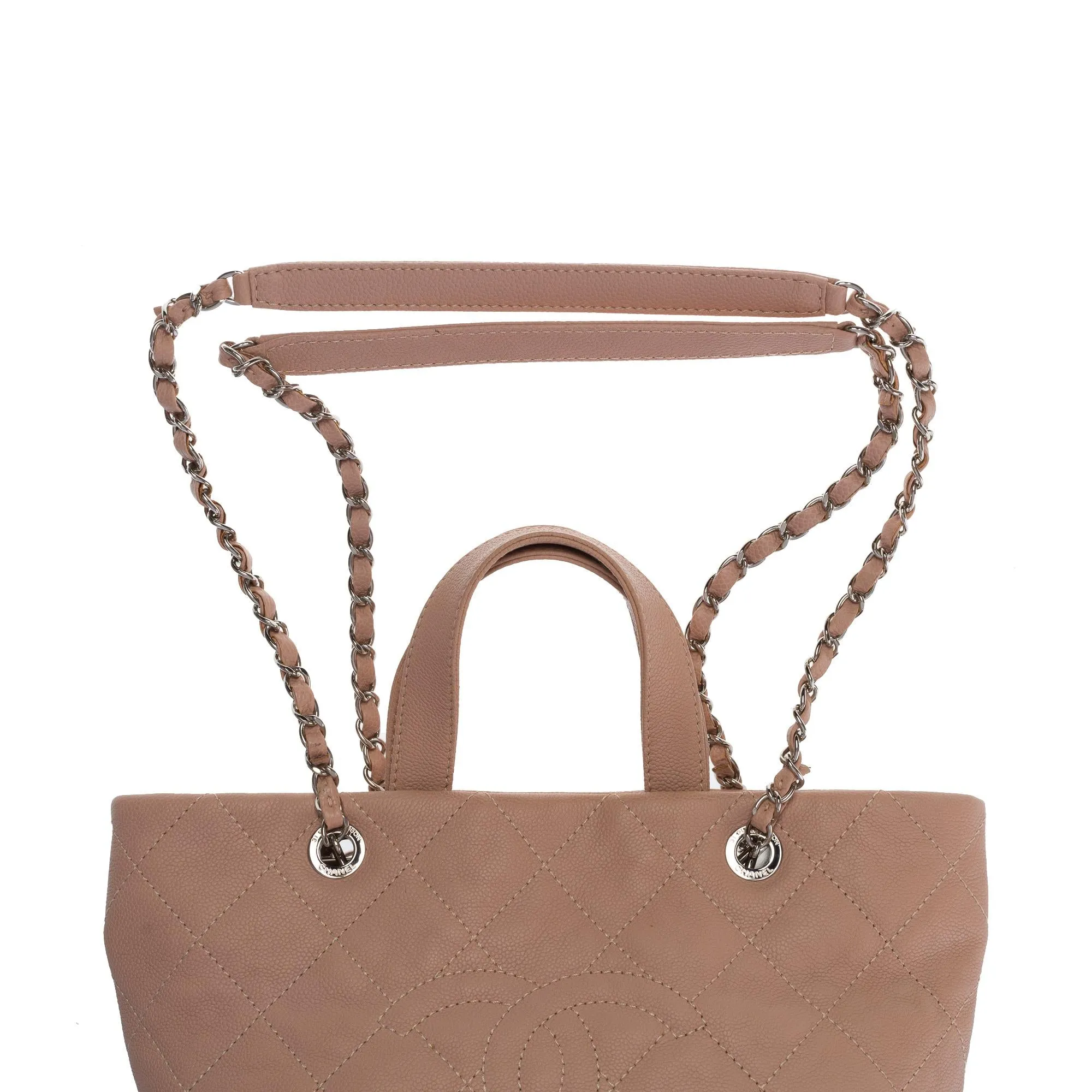 CHANEL Amazing Mini shopping Tote bag in Pink Caviar quilted leather, SHW