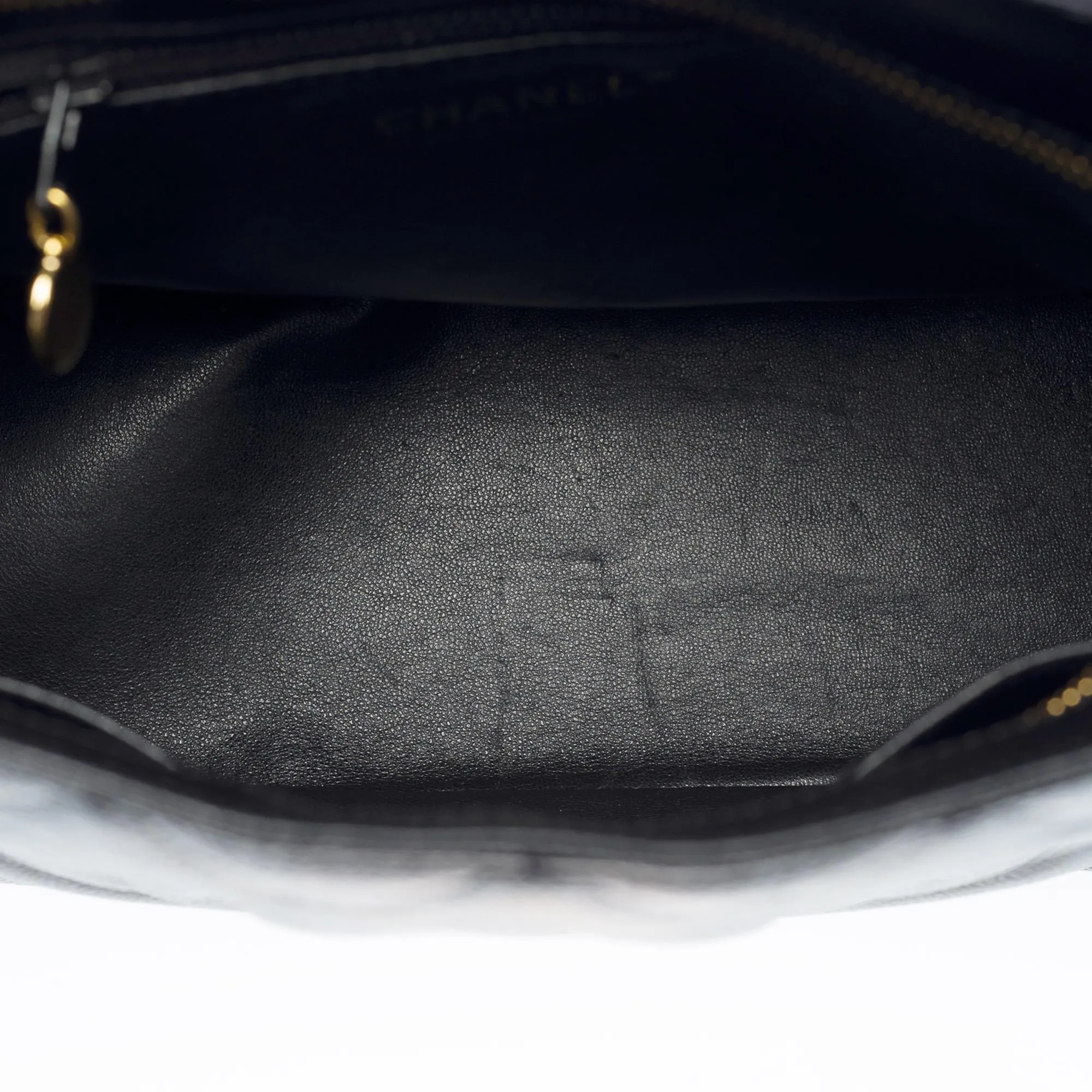 CHANEL Beautiful Medaillon Tote bag in black caviar leather, GHW