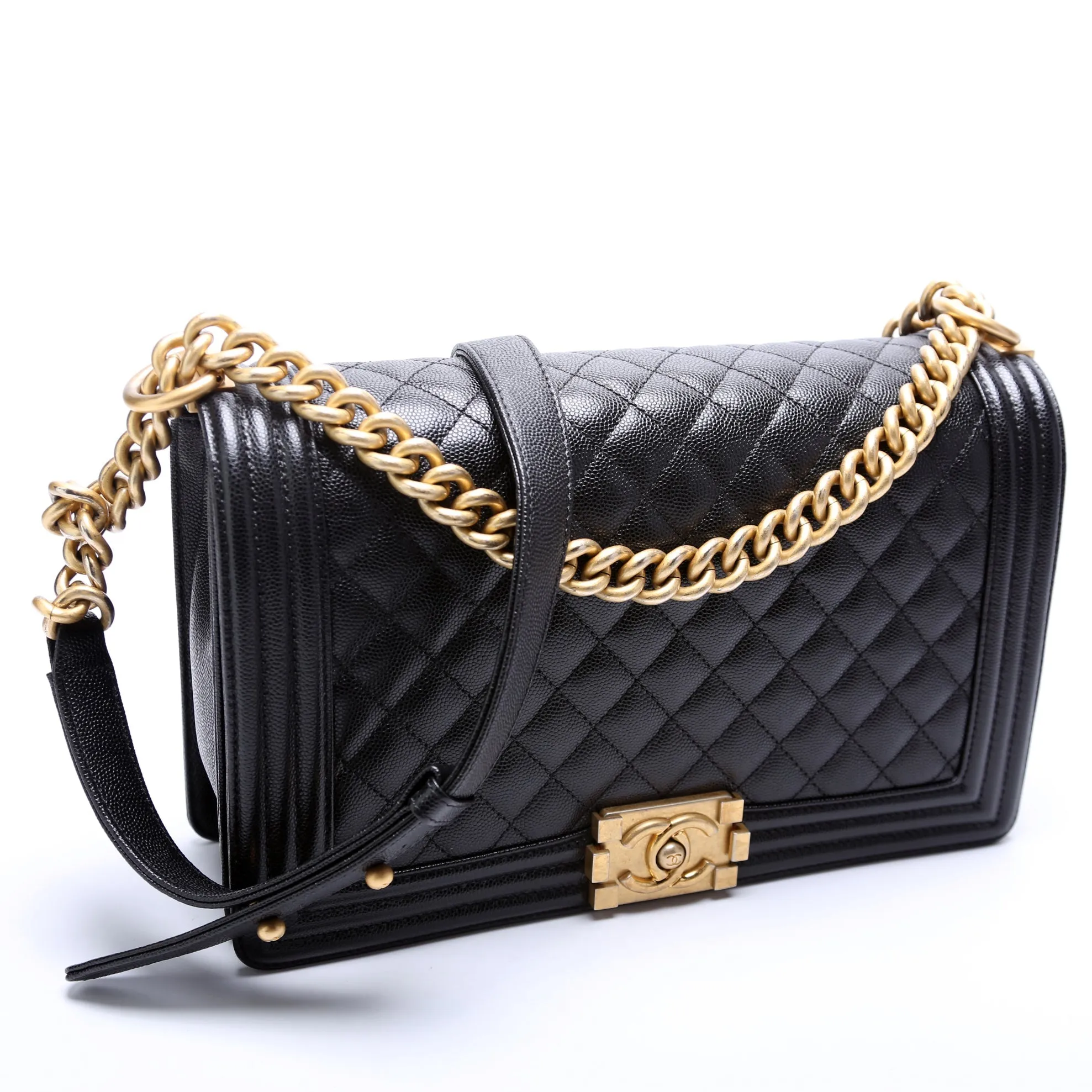 Chanel Boy Flap Medium New Cavier