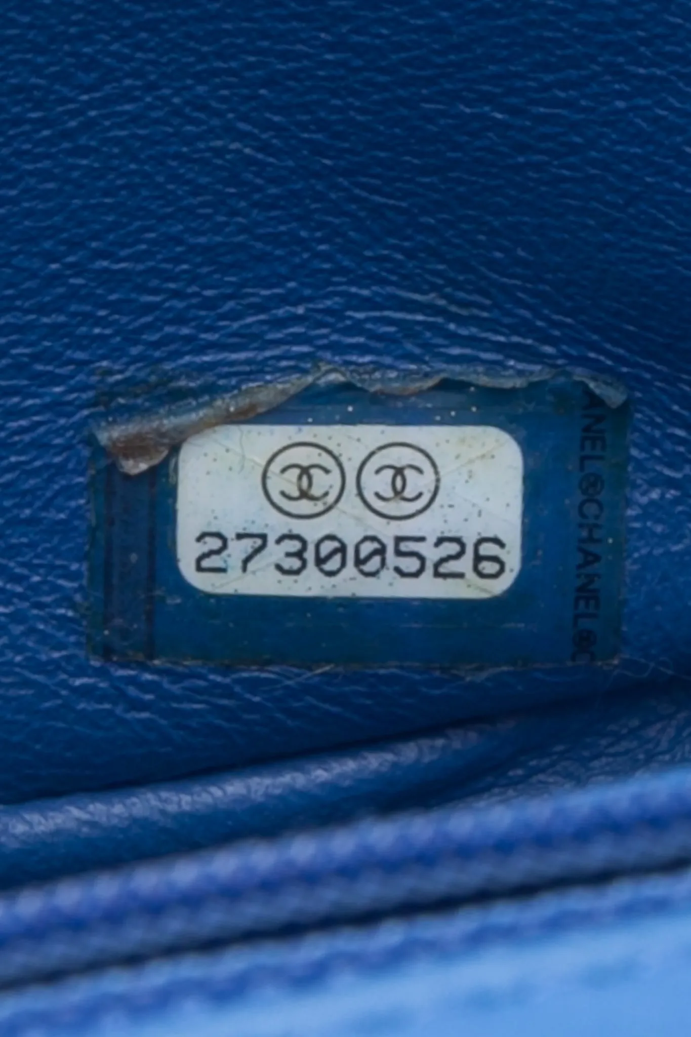 CHANEL Chevron Lambskin Blue Leather Square Mini Flap Bag