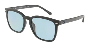 Coach 0HC8354U 57202V Transparent Grey Square Full Rim Sunglasses