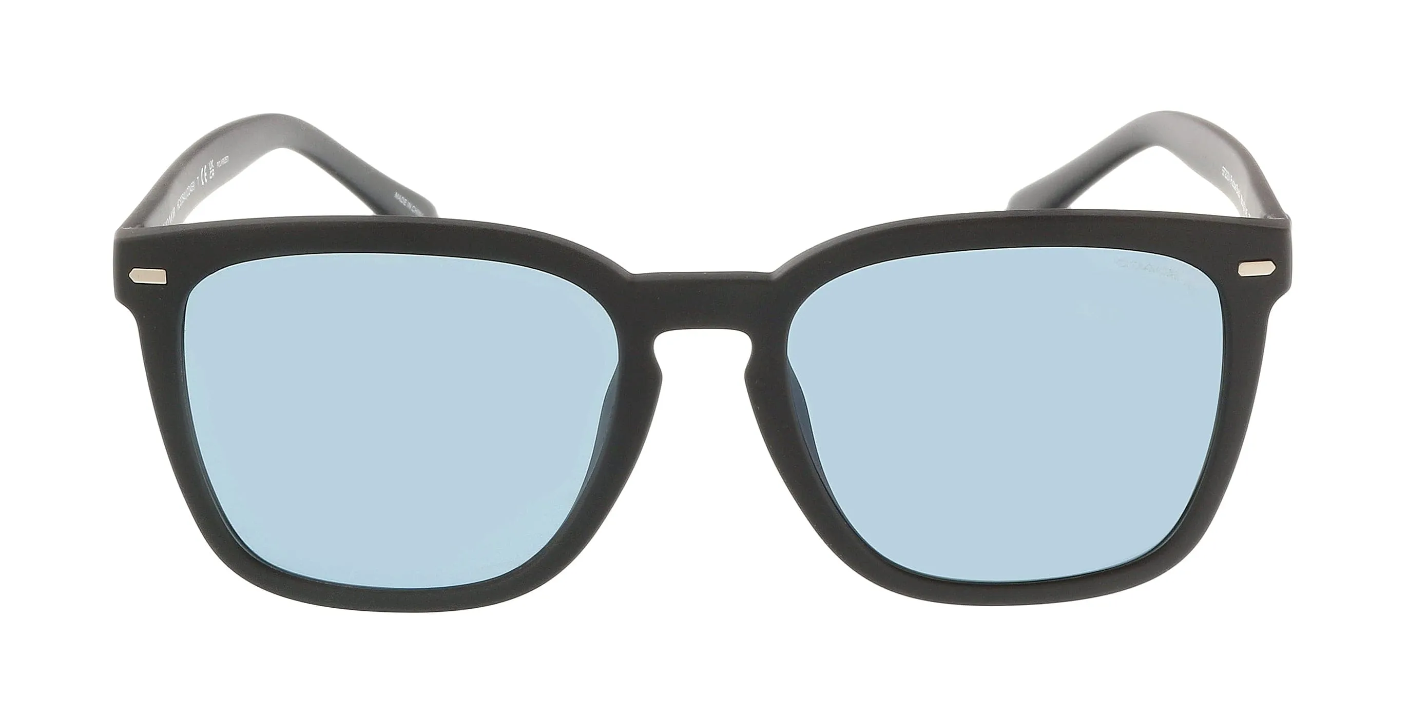 Coach 0HC8354U 57202V Transparent Grey Square Full Rim Sunglasses