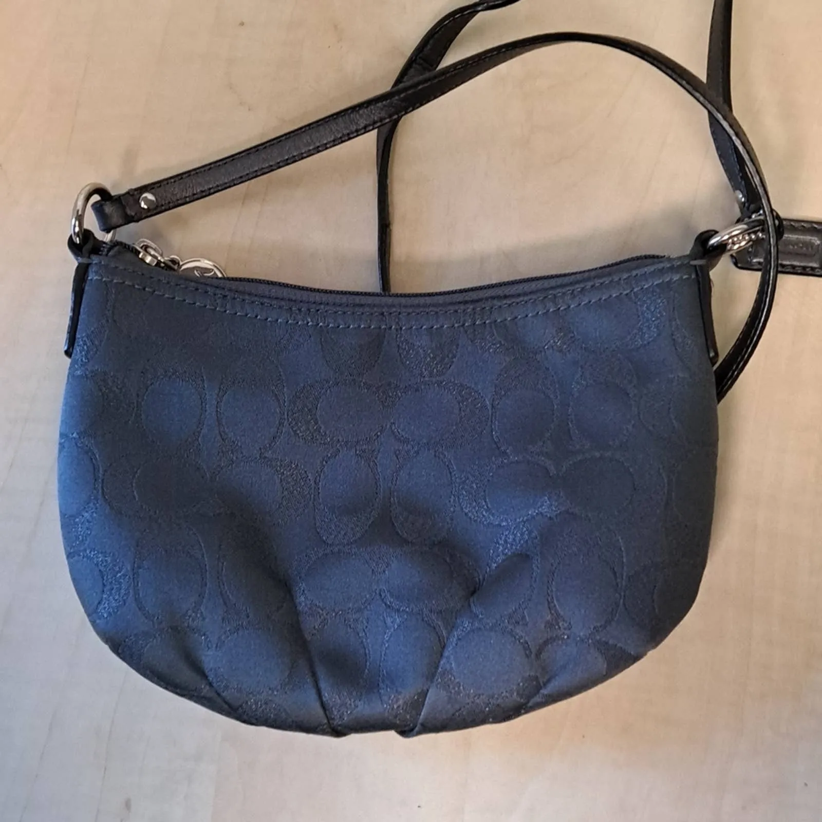 COACH Signature Sateen Swing Pack Purse