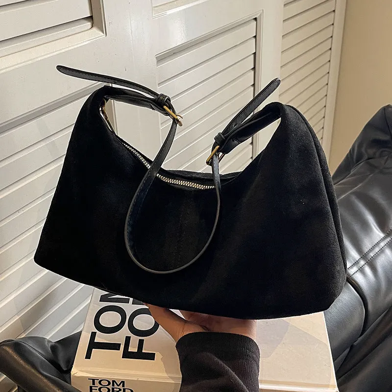 Frosted Vintage Female Large-capacity Crossbody Bag