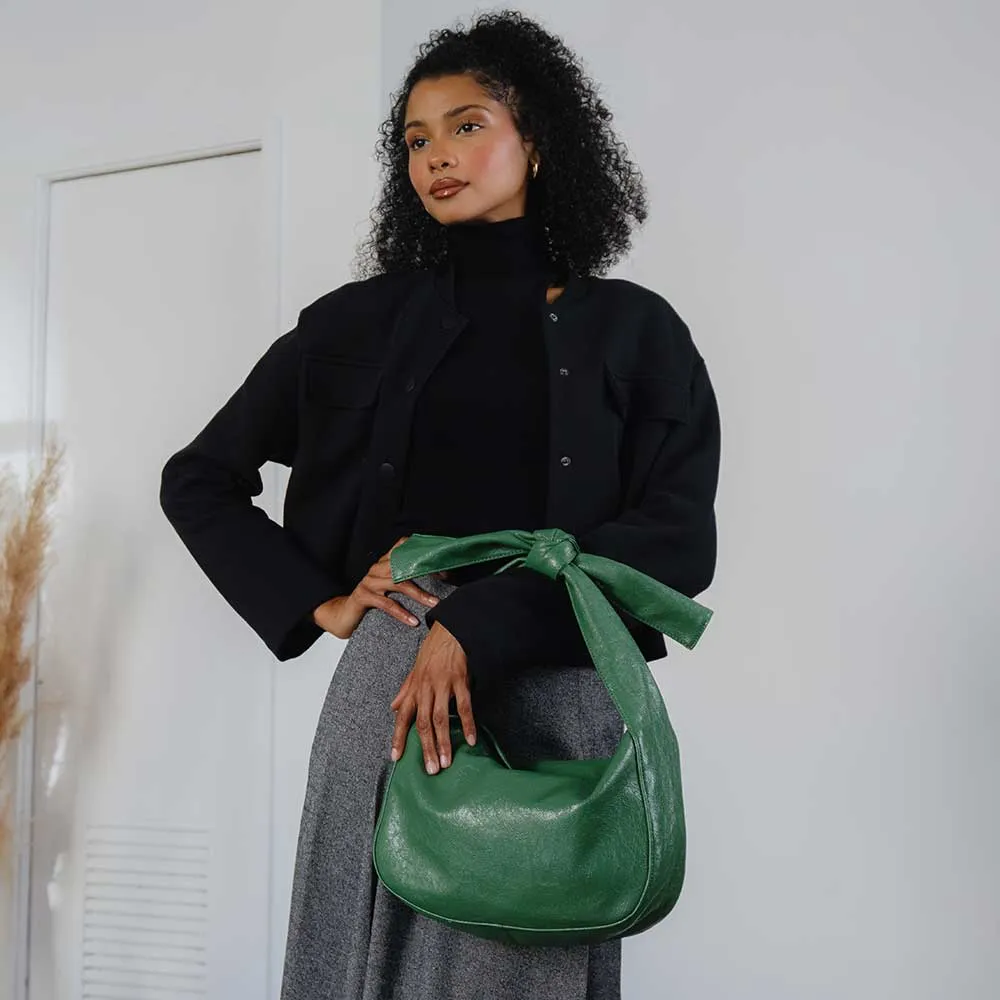 Marni Gold Crinkle Bow Crossbody Bag - FINAL SALE