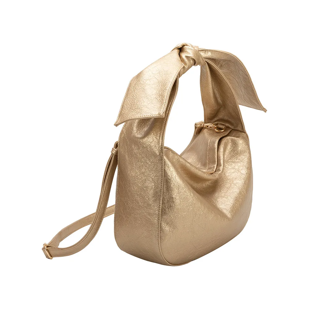 Marni Gold Crinkle Bow Crossbody Bag - FINAL SALE