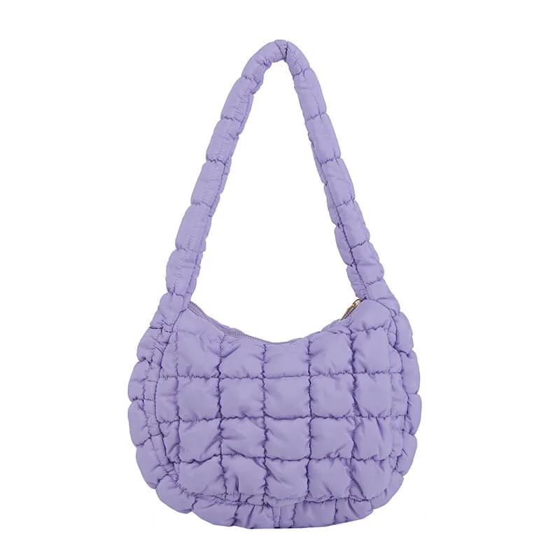 Nylon Puffer Bag Crossbody Bag-Showtown