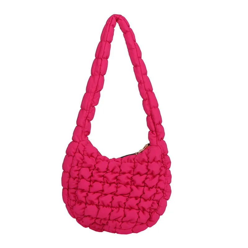 Nylon Puffer Bag Crossbody Bag-Showtown
