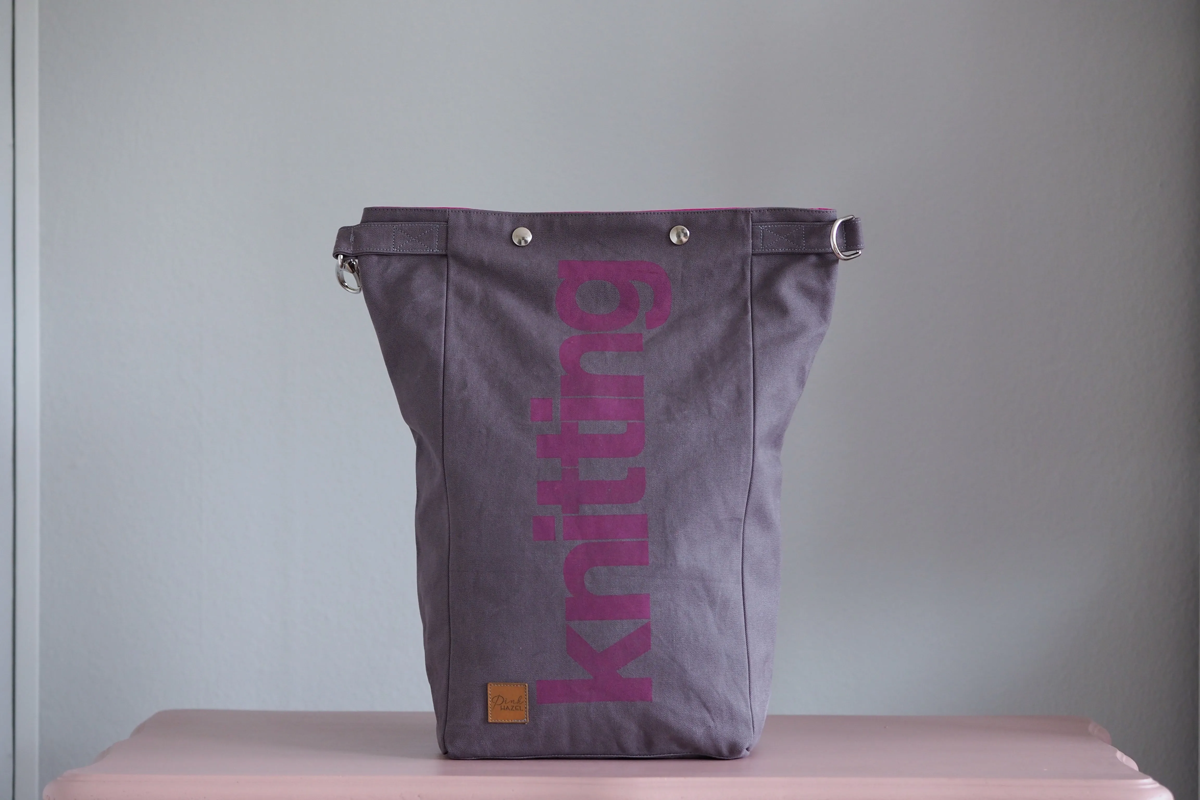Roll & Stroll Bag - Pewter - printed