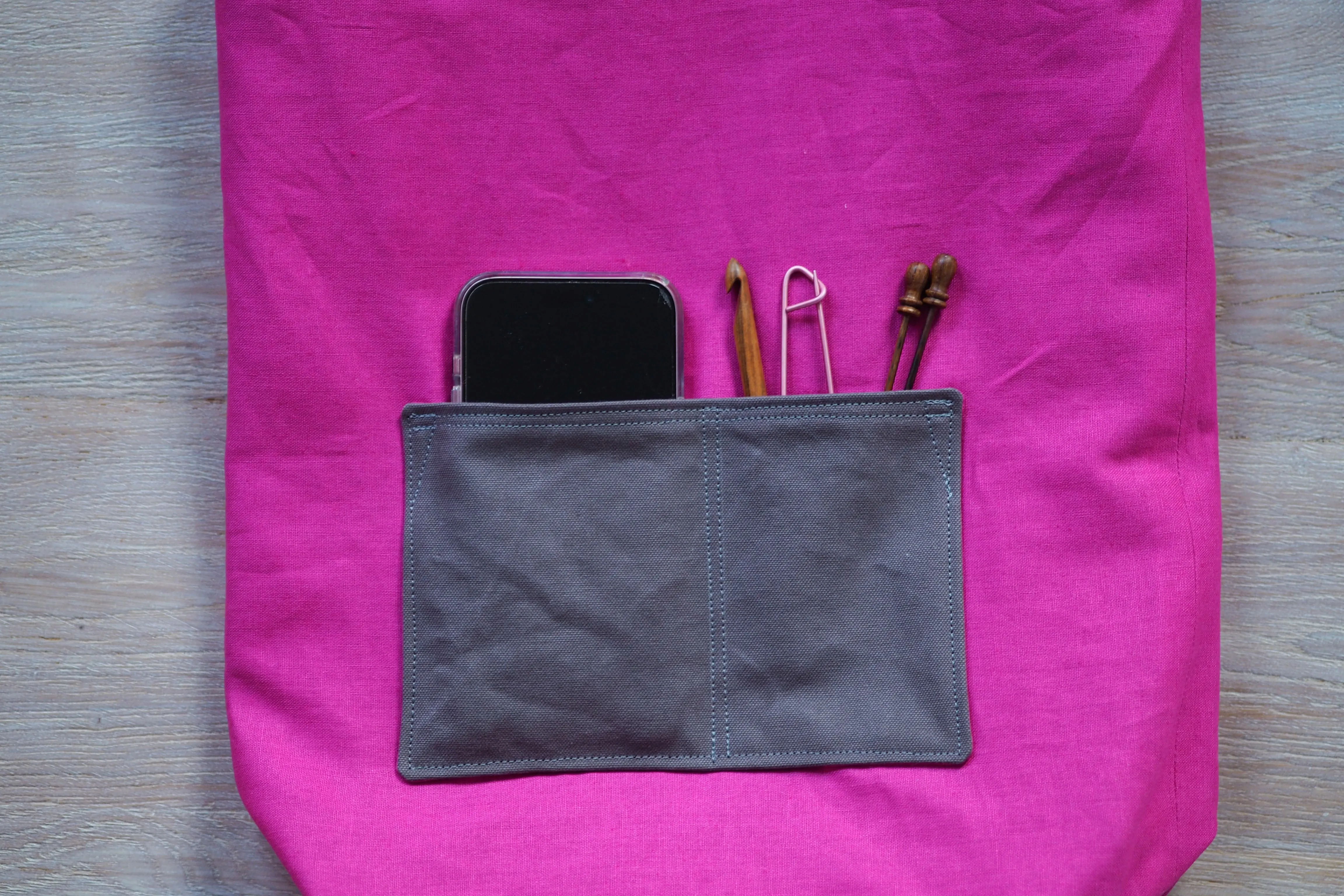 Roll & Stroll Bag - Pewter - printed