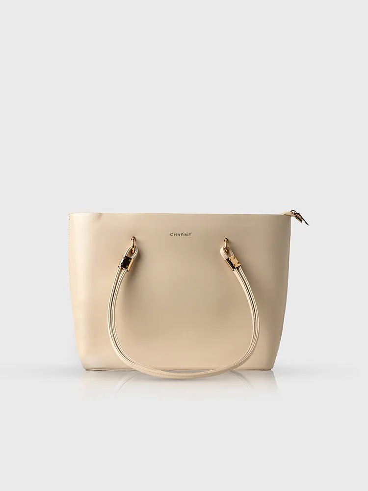 The Legend Tote Bag (White)   Crossbody Mini Bag (Pink)