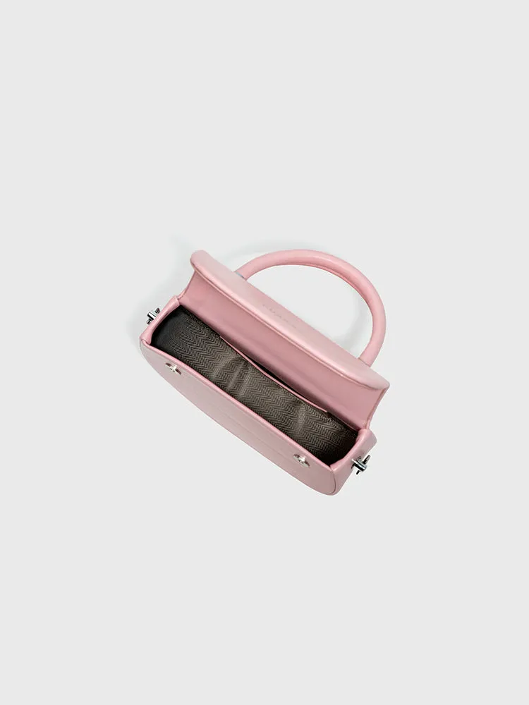 The Legend Tote Bag (White)   Crossbody Mini Bag (Pink)