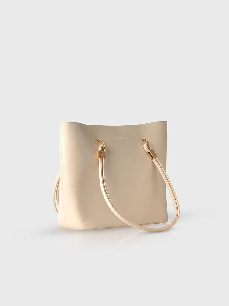 The Legend Tote Bag (White)   Crossbody Mini Bag (Pink)