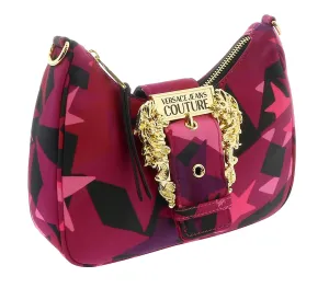 Versace Jeans Couture Crimson/Multi Patterned Hobo Shoulder Bag