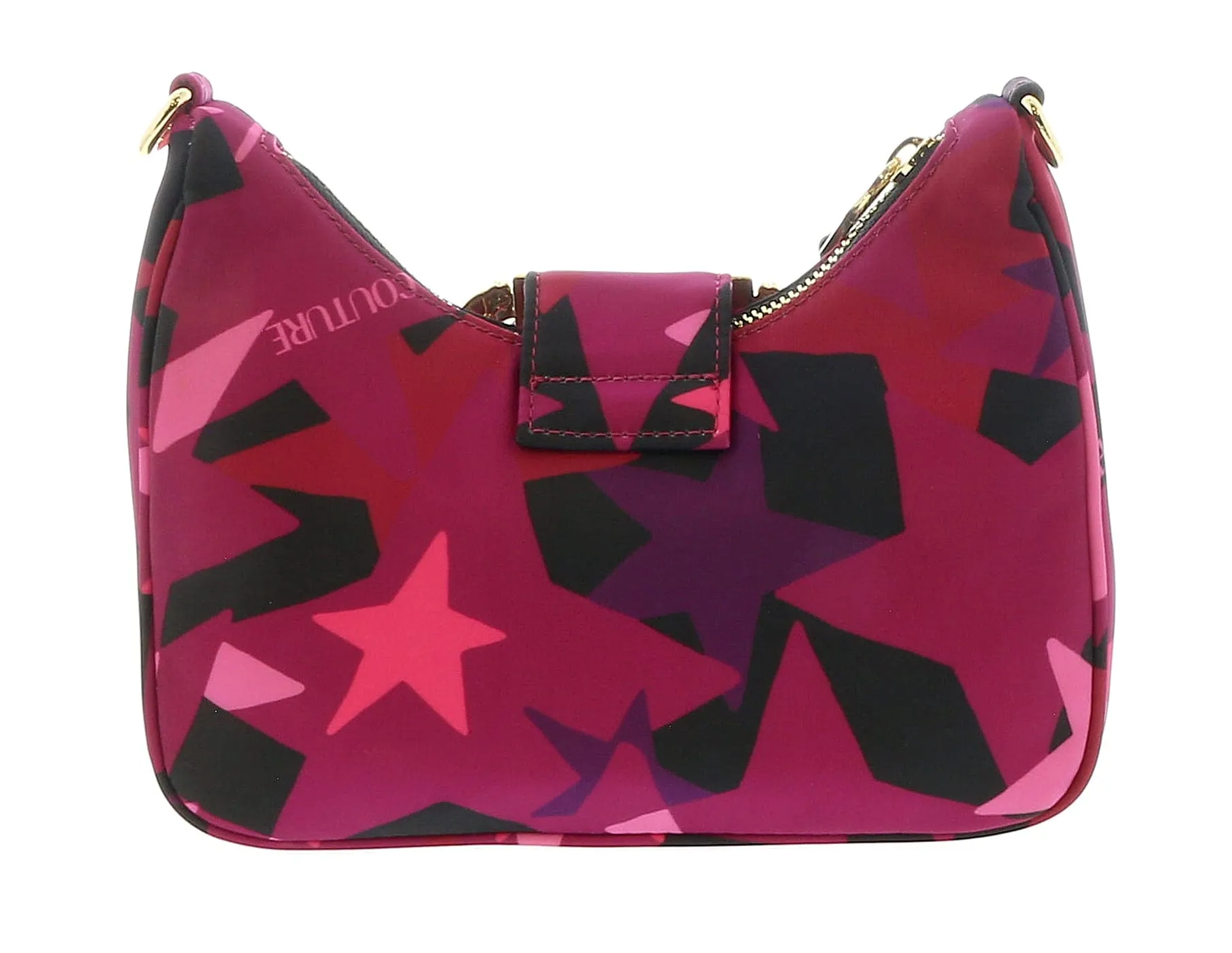 Versace Jeans Couture Crimson/Multi Patterned Hobo Shoulder Bag