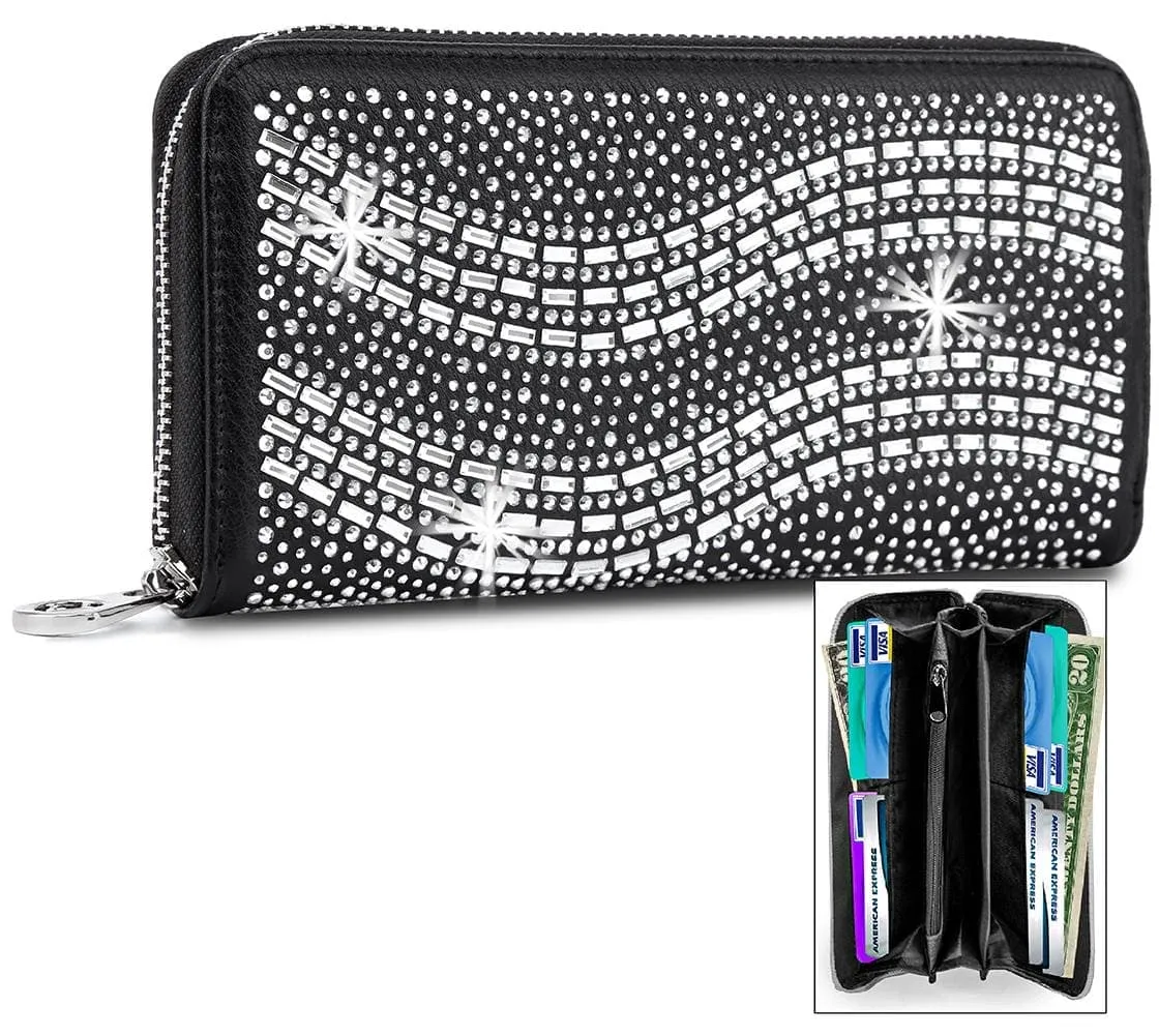 Wave Design Accordion Wallet